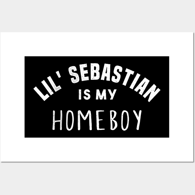 Lil Sebastian is my homeboy black shirt Wall Art by truefriend